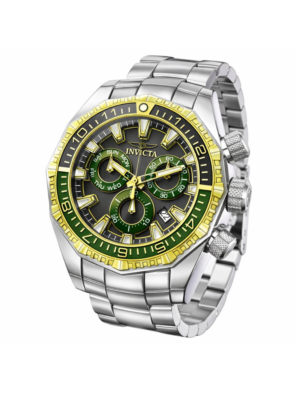 Invicta Akula Kromo Z Swiss Ronda Z60 Caliber Men's Watch - 55mm, Steel (49636)